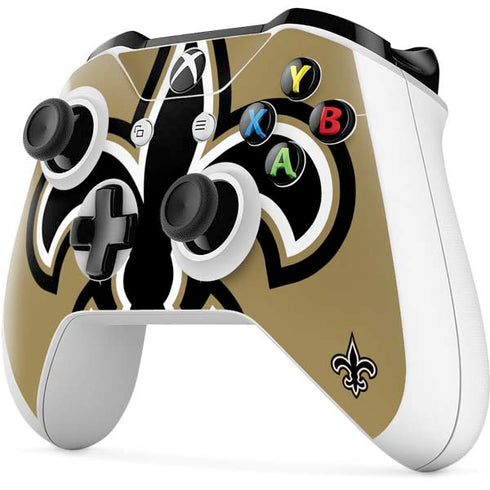 NFL New Orleans Saints Large Logo Xbox One S All-Digital Edition Bundle Skin