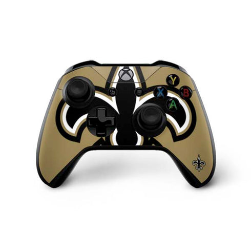 NFL New Orleans Saints Large Logo Xbox One X Controller Skin