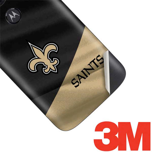 NFL New Orleans Saints Moto E5 Play Skin