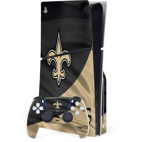 NFL New Orleans Saints PS5 Slim Disk Bundle Skin