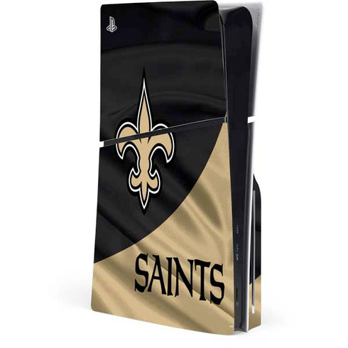 NFL New Orleans Saints PS5 Slim Disk Console Skin