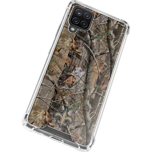 NFL New Orleans Saints Realtree AP Camo Galaxy A12 Clear Case