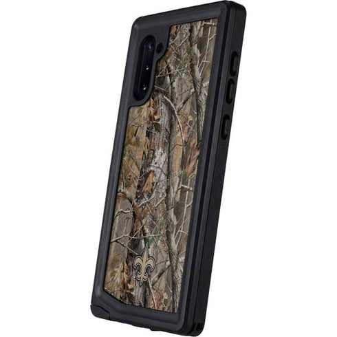 NFL New Orleans Saints Realtree AP Camo Galaxy Note 10 Waterproof Case