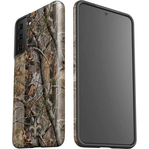 NFL New Orleans Saints Realtree AP Camo Galaxy S21 Plus 5G Pro Case