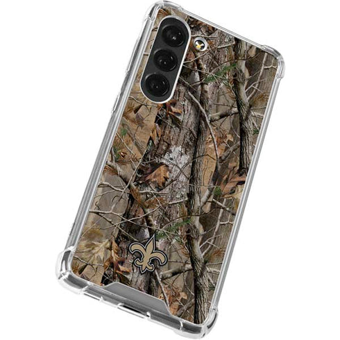 NFL New Orleans Saints Realtree AP Camo Galaxy S23 Clear Case