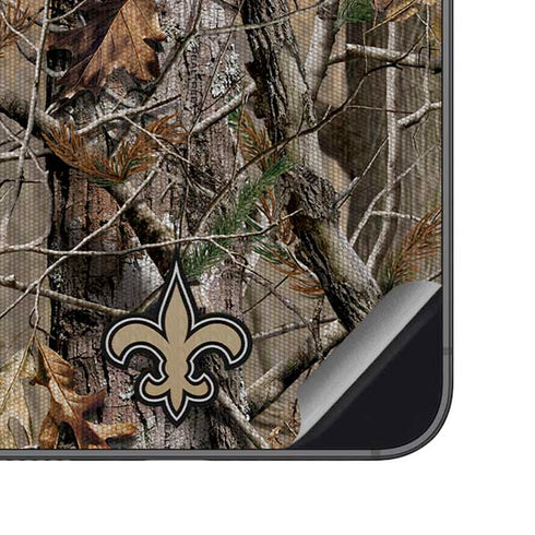 NFL New Orleans Saints Realtree AP Camo Galaxy S23 FE Skin