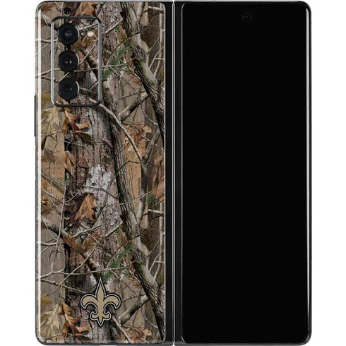 NFL New Orleans Saints Realtree AP Camo Galaxy Z Fold2 5G Skin