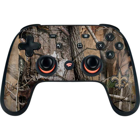 NFL New Orleans Saints Realtree AP Camo Google Stadia Controller Skin
