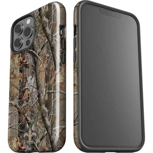 NFL New Orleans Saints Realtree AP Camo iPhone 15 Pro Max Impact Case