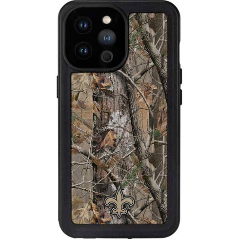 NFL New Orleans Saints Realtree AP Camo iPhone 14 Pro Max Waterproof Case