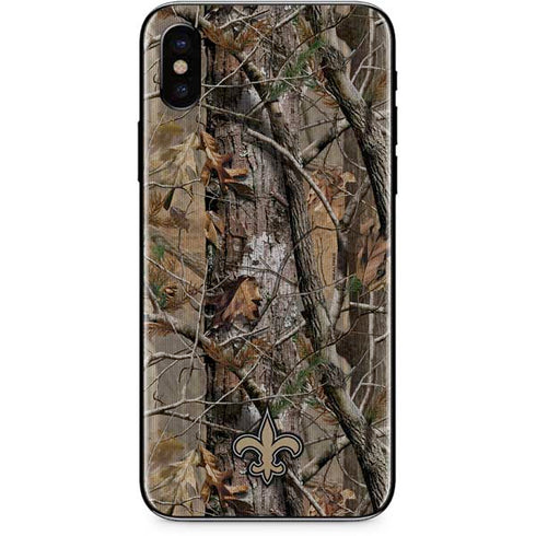 NFL New Orleans Saints Realtree AP Camo iPhone XS Skin