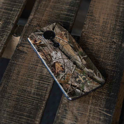NFL New Orleans Saints Realtree AP Camo Moto E5 Plus Skin