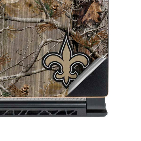 NFL New Orleans Saints Realtree AP Camo MSI GS65 Stealth Laptop Skin