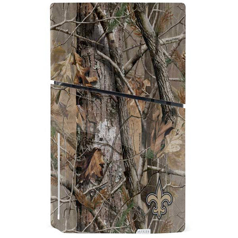 NFL New Orleans Saints Realtree AP Camo PS5 Slim Disk Bundle Skin