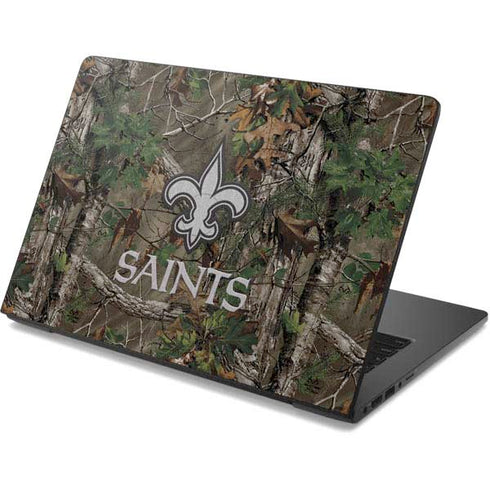 NFL New Orleans Saints Realtree Xtra Green Camo Dell Chromebook Skin