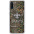 NFL New Orleans Saints Realtree Xtra Green Camo Galaxy A10e Clear Case