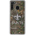 NFL New Orleans Saints Realtree Xtra Green Camo Galaxy A21 Clear Case