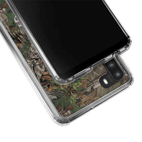 NFL New Orleans Saints Realtree Xtra Green Camo Galaxy A21 Clear Case