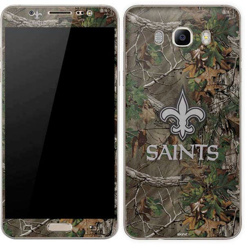 NFL New Orleans Saints Realtree Xtra Green Camo Galaxy J7 Skin