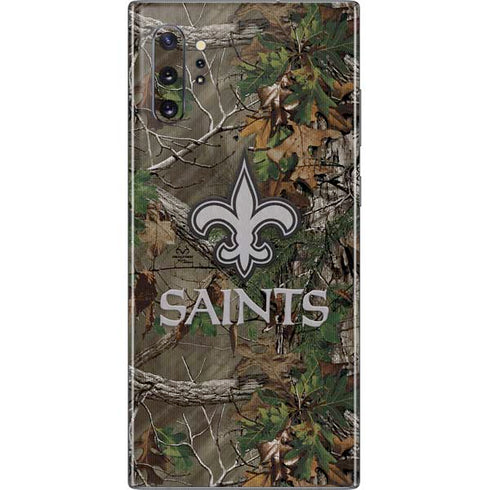 NFL New Orleans Saints Realtree Xtra Green Camo Galaxy Note 10 Plus Skin