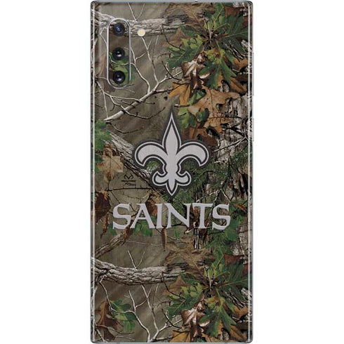 NFL New Orleans Saints Realtree Xtra Green Camo Galaxy Note 10 Skin