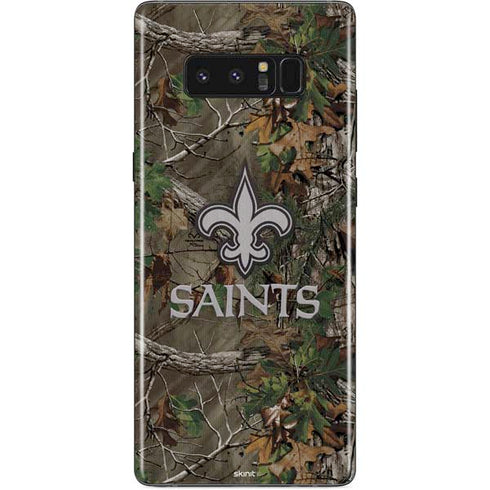 NFL New Orleans Saints Realtree Xtra Green Camo Galaxy Note 8 Skin