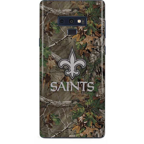 NFL New Orleans Saints Realtree Xtra Green Camo Galaxy Note 9 Skin