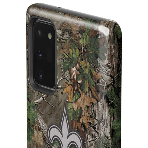 NFL New Orleans Saints Realtree Xtra Green Camo Galaxy Note20 5G Pro Case