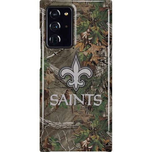 NFL New Orleans Saints Realtree Xtra Green Camo Galaxy Note20 Ultra 5G Lite Case