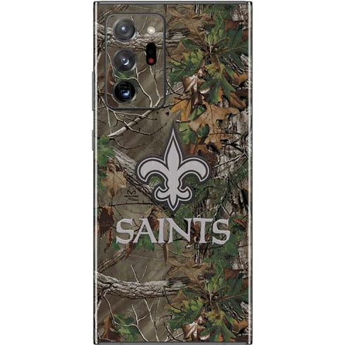 NFL New Orleans Saints Realtree Xtra Green Camo Galaxy Note20 Ultra 5G Skin