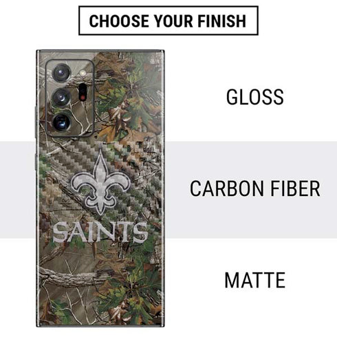 NFL New Orleans Saints Realtree Xtra Green Camo Galaxy Note20 Ultra 5G Skin