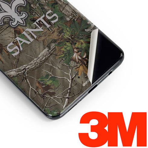 NFL New Orleans Saints Realtree Xtra Green Camo Galaxy S10 Skin