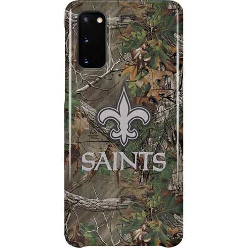 NFL New Orleans Saints Realtree Xtra Green Camo Galaxy S20 Lite Case