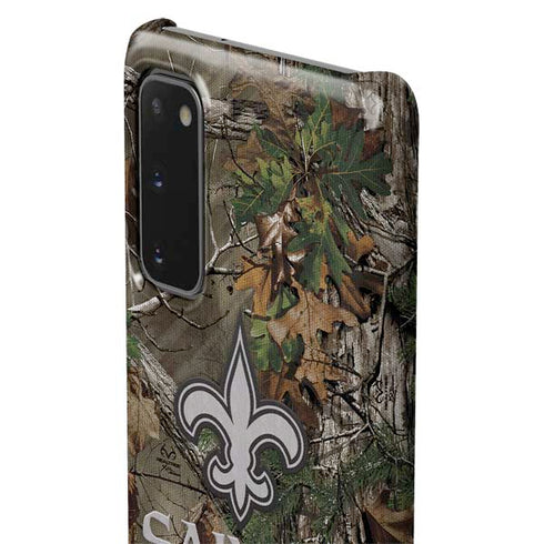 NFL New Orleans Saints Realtree Xtra Green Camo Galaxy S20 Lite Case