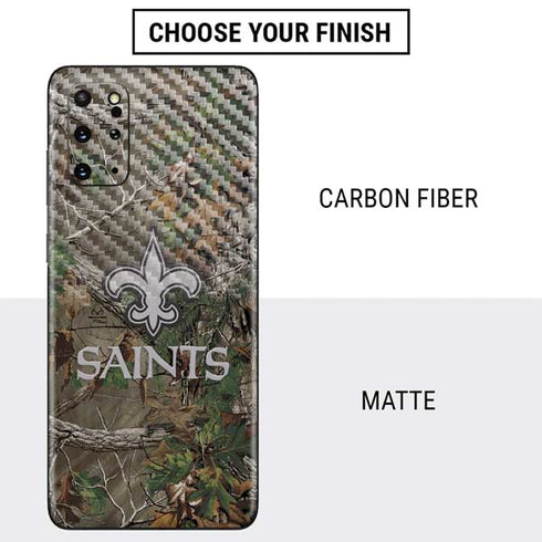 NFL New Orleans Saints Realtree Xtra Green Camo Galaxy S20 Plus Skin