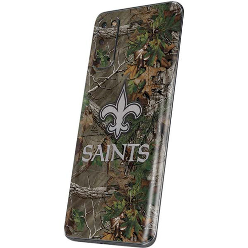 NFL New Orleans Saints Realtree Xtra Green Camo Galaxy S20 Skin