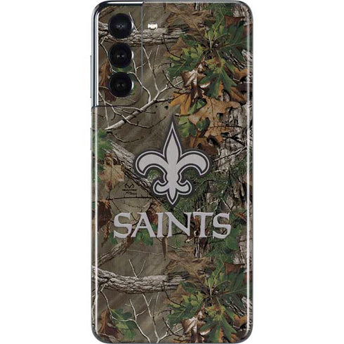 NFL New Orleans Saints Realtree Xtra Green Camo Galaxy S21 5G Skin