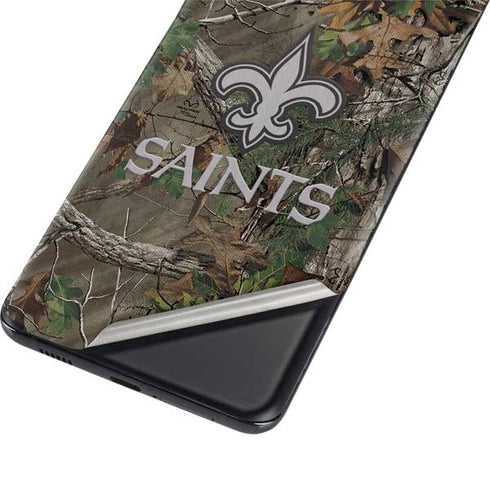 NFL New Orleans Saints Realtree Xtra Green Camo Galaxy S21 5G Skin