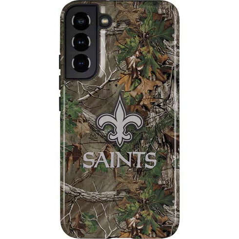 NFL New Orleans Saints Realtree Xtra Green Camo Galaxy S22 Plus Pro Case