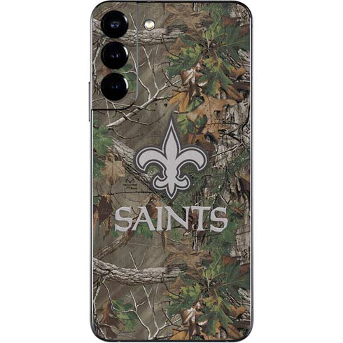 NFL New Orleans Saints Realtree Xtra Green Camo Galaxy S22 Plus Skin