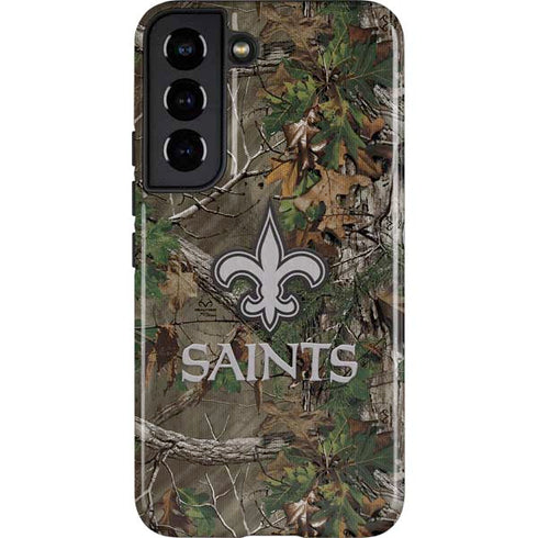 NFL New Orleans Saints Realtree Xtra Green Camo Galaxy S22 Pro Case