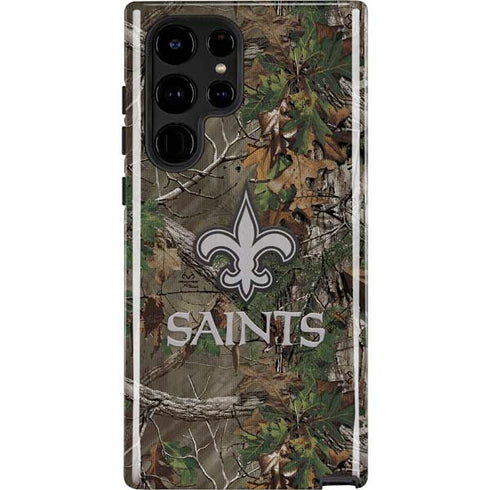 NFL New Orleans Saints Realtree Xtra Green Camo Galaxy S22 Ultra Pro Case