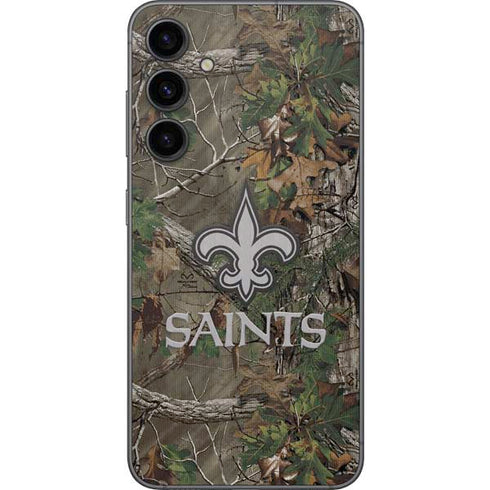 NFL New Orleans Saints Realtree Xtra Green Camo Galaxy S23 FE Skin