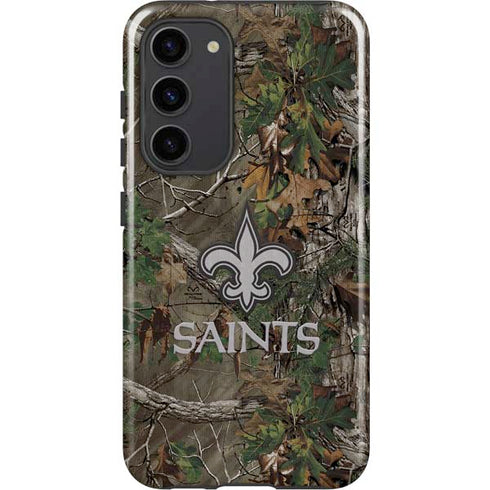 NFL New Orleans Saints Realtree Xtra Green Camo Galaxy S23 Plus Pro Case