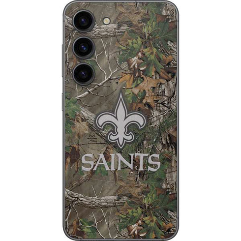 NFL New Orleans Saints Realtree Xtra Green Camo Galaxy S23 Skin