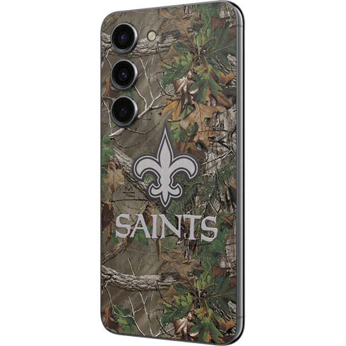 NFL New Orleans Saints Realtree Xtra Green Camo Galaxy S23 Skin
