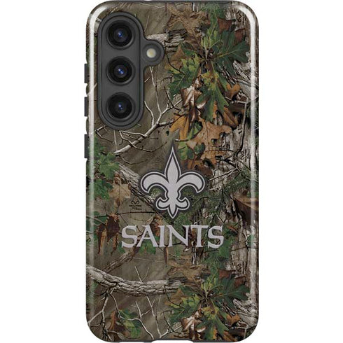 NFL New Orleans Saints Realtree Xtra Green Camo Galaxy S24 Plus Impact Case