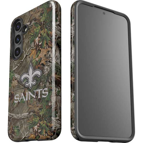 NFL New Orleans Saints Realtree Xtra Green Camo Galaxy S24 Plus Impact Case