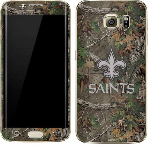 NFL New Orleans Saints Realtree Xtra Green Camo Galaxy S7 Edge Skin
