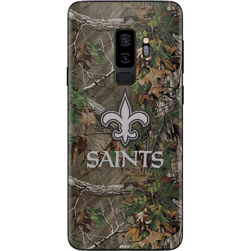 NFL New Orleans Saints Realtree Xtra Green Camo Galaxy S9 Plus Skin